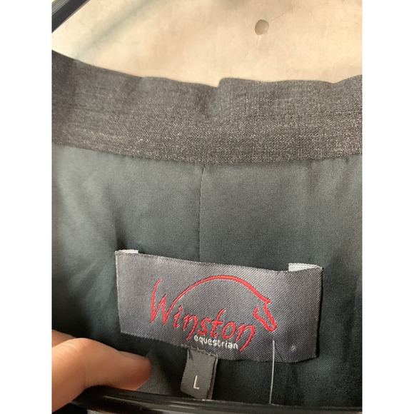 Winston Equestrian Men Classic Show Coat Size L Gray Belgium Design NEW - Picture 3 of 5